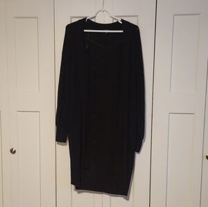 Simply Vera Vera Wang Women's Black Long Cardigan